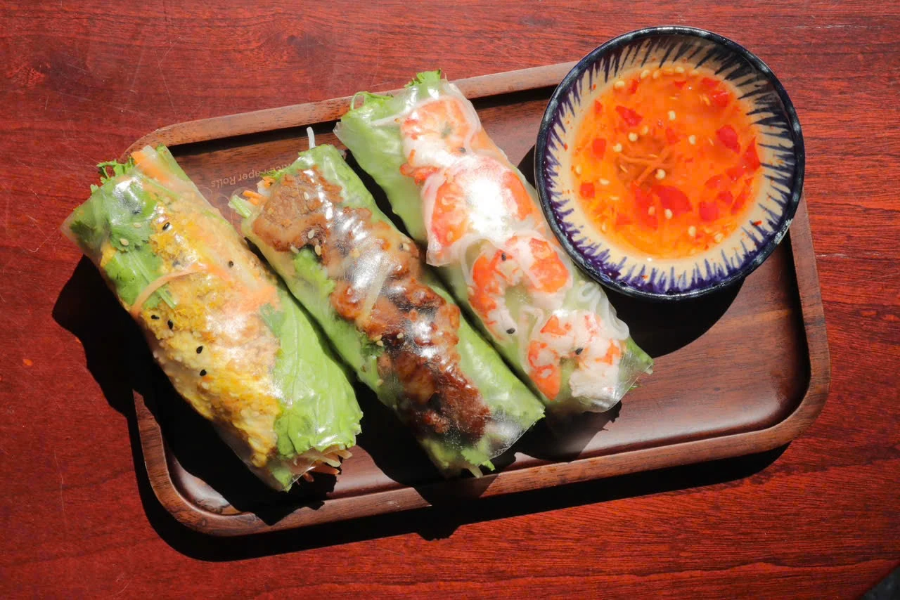Fresh spring rolls from Roly Poly Da Nang